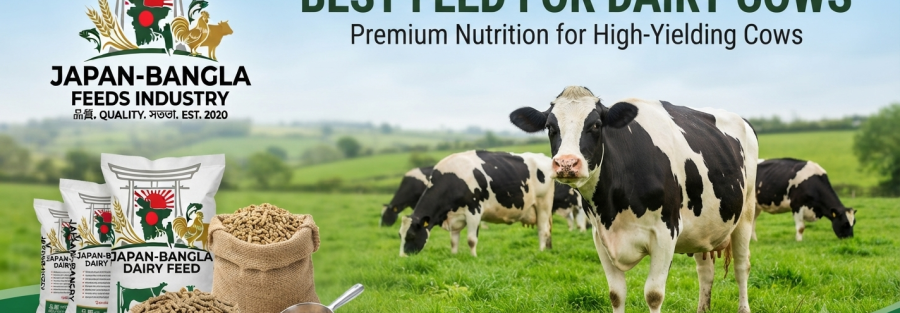 High-quality dairy cow feed pellets from Japan-Bangla Feeds Ind. Ltd. boosting milk production in Bangladesh farms