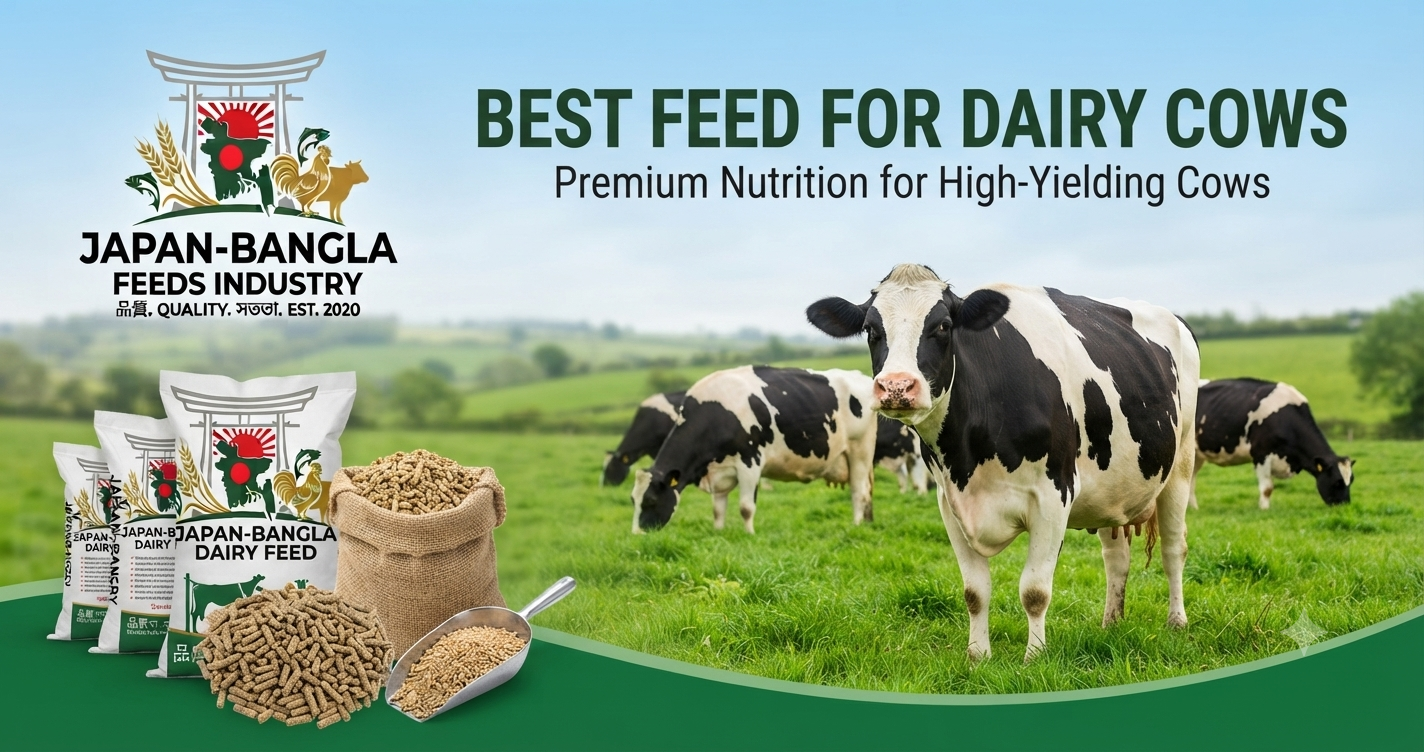 High-quality dairy cow feed pellets from Japan-Bangla Feeds Ind. Ltd. boosting milk production in Bangladesh farms