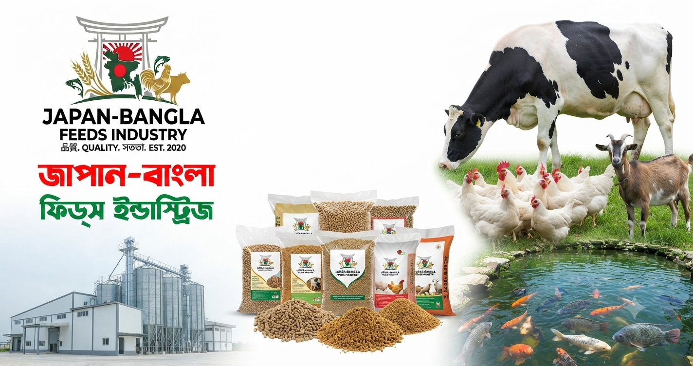 Commercial cattle feed supplier Japan-Bangla Feeds Ind. Ltd. high-quality cattle feed bags for dairy and beef farming in Bangladesh