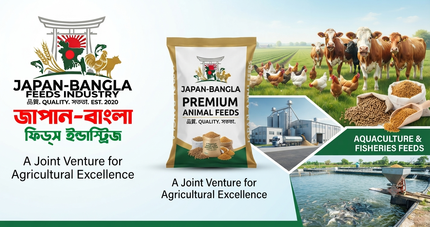 Modern feed production facility of Japan-Bangla Feeds Ind. Ltd. showcasing advanced machinery for high-quality animal nutrition in Bangladesh