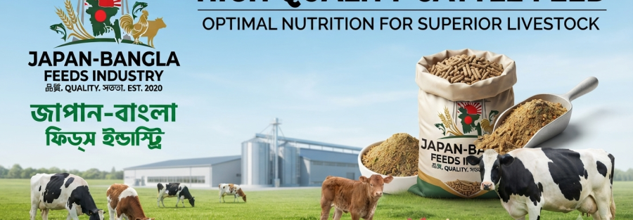 High quality cattle feed bags from Japan-Bangla Feeds Ind. Ltd. for superior dairy farming in Bangladesh