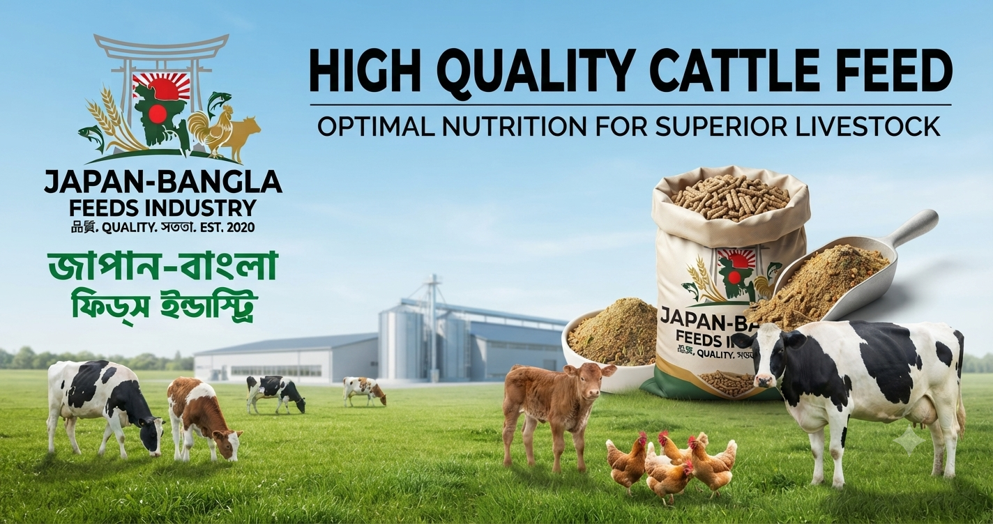 High quality cattle feed bags from Japan-Bangla Feeds Ind. Ltd. for superior dairy farming in Bangladesh