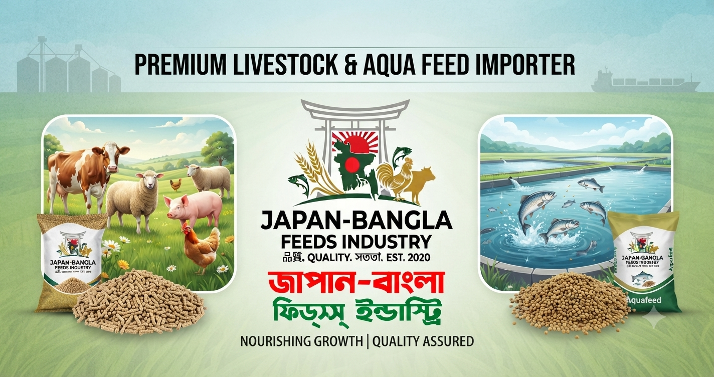 Japan-Bangla Feeds Ind. Ltd. - Leading Livestock Feed Importer Bangladesh providing premium poultry fish cattle nutrition solutions