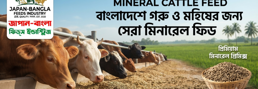 High-quality mineral cattle feed pellets from Japan-Bangla Feeds Ind. Ltd. for healthy dairy and beef cattle in Bangladesh
